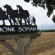 The village sign has been unbolted and stolen