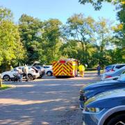 Emergency services are attending an incident in Needham Market