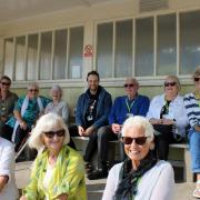 Felixstowe Friends Bereavement Benches alongside Hospice Team