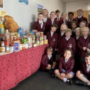 South Lee prep school helped the Gatehouse foodbank in Bury St Edmunds