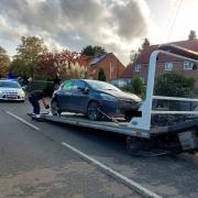 Police seized an uninsured vehicle in east Suffolk