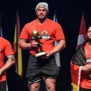 Jake Allen (centre), Europe's strongest man under 90kg is getting ready for the World Championships in America