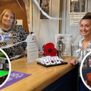 Members of the 'struggling' Lavenham Royal British Legion branch, including Joanne Cleverley (left) and Becky Croucher (right) are appealing for help