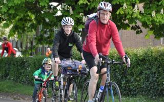 Participants at the last Beccles Cycle for Life charity ride in 2019.