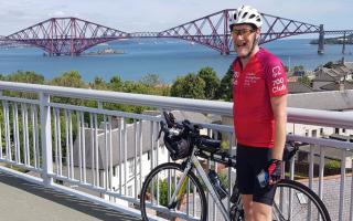 Mark Cornish suffered a heart attack in 2018, and has cycled almost 1,000 miles