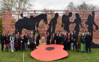 Schools and Colleges around Suffolk have paid their respects ahead of Remembrance Day. West Suffolk College had a big mural