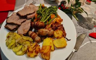 Emma Parkin's Christmas dinner