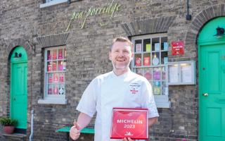 Bury St Edmunds restaurant Pea Porridge has today been presented with a Michelin plaque, continuing to be the only restaurant in the county to boast a Michelin Star.