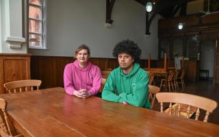 Alex and Carlton, Emmaus Norfolk & Waveney companions, inside the newly refurbished refectory Picture: Sonya Duncan