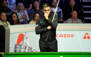 Ronnie O’Sullivan had looked out of sorts early in the match before fighting back after the mid-session interval (Martin Rickett/PA)