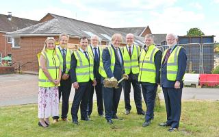 Representatives from RMBI Care Co, The Masonic Charitable Foundation, the Home’s Association of Friends and developers Kind & Company, celebrating the start of works at the new care home