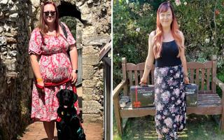 Kate Walker from Felixstowe lost nearly four stone in under a year and no longer needs her wheelchair