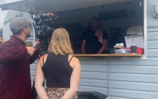 Filming for a popular BBC One show has taken place at a Suffolk mobile cafe.