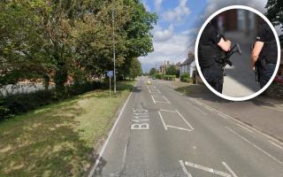 Armed police were called to an incident in Needham Market