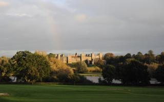 Framlingham Castle has been named one of the most romantic landmarks in the UK