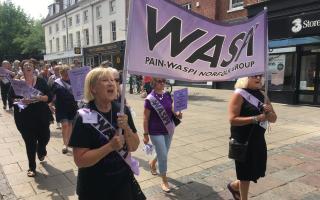 WASPI women on a march (file image)