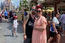 Simone and husband Craig at Disney World in Florida