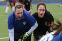 Heather Veal (left) made some big tackles for Welwyn Garden City at Bedford. Picture: DANNY LOO PHOTOGRAPHY