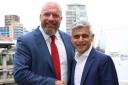 Paul Levesque and Sadiq Khan shake hands on the terrace at City Hall in London (Greater London Authority)