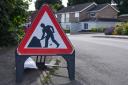 A road in Bury St Edmunds has been closed after a water main burst