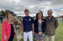 Dairy farmers Katharine, James, Emily and Jason Salisbury at the Suffolk Show this year