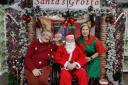 Father Christmas paid a visit to the care home too