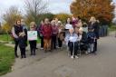 Campaigners protested about the impending closure of Burman House