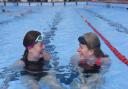 Beccles Lido reopens with new improvements. Friends Kat and Helen, who travel from outside the town as they love the lido so much.