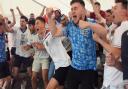 Celebrations as England score a goal in the Euros 2020 final with Italy at the Ole Frank in Lowestoft. Picture: DENISE BRADLEY