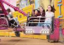 Miles, Helena and Grace enjoy the Felixstowe fun fair.