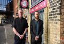 Karl Newman and Nathaniel Coughlan from the new cafe Vikings Bakehouse opening on the waterfront.