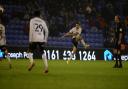 Idris El Mizouni scores to put Ipswich in front in the 81st minute at Boundary Park.