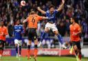 Macauley Bonne battles with Carl Piergianni.