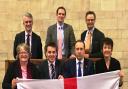 How Suffolk MPs voted in the row over Owen Paterson and parliamentary standards. Pictured: Back row L to R: James Cartlidge, Dr Dan Poulter and Peter Aldous. Front row L to R: Dr Therese Coffey, Tom Hunt, Matt Hancock and Jo Churchill