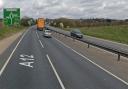 Two cars have crashed on the same stretch of road near Ipswich this evening.