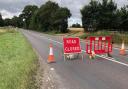 The closure is in place on the A140 from The Walnut Tree pub to The Street (stock image)