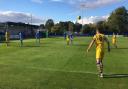 AFC Sudbury's Joe Whight launches a long throw into the danger area. 'Non-elite' non-league has taken a big financial hit over the last year