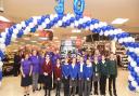 Local school children help celebrate Tesco Copdock's  30th anniversary. Picture: GREGG BROWN