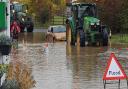 Flooding has caused disruption on roads in Suffolk this morning Picture: CHRIS THEOBOLD