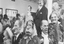 Puppets from the satirical ITV series Spitting Image on exhibition at Norwich Art School in 1985. Photo: Archant