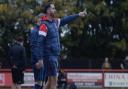 Needham boss Kevin Horlock, on the touchline against Maidstone on Saturday, as his team won through to the FA Cup first round for the first time in their history.