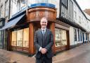 Dipples managing director Chris Ellis, outside their new jewellery store in Bury St Edmunds