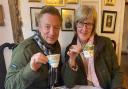 Coronation Street star Sean Wilson stopped by Lavenham Blue Tea Room