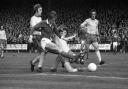 Ipswich Town legend Trevor Whymark,  pictured playing for Town in 1972, has died at the age of 74