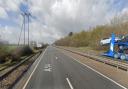 The A14 was closed for several hours after flooding