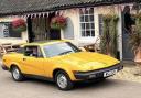 The iconic yellow car is being used in filming in Framlingham