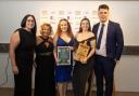 Left to right, Lynsey Wilson (sponsor: The VENI Project) with Sarah Wilson, Danielle Fenton, Charlotte Moore and Callum O’Connell from The Lion, which won Restaurant of the Year