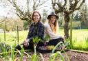 From left, Kate Cotterill and Lucy Hutchings of She Grows Veg