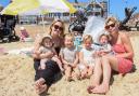 Families enjoyed a day at the sea as they enjoyed the long-awaited warm weather
