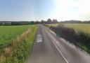 The A1120 in Earl Soham is blocked